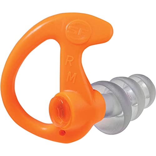 SureFire EP5 Sonic Defenders Max Full-Block Earplugs, triple flanged design, reusable Orange Medium