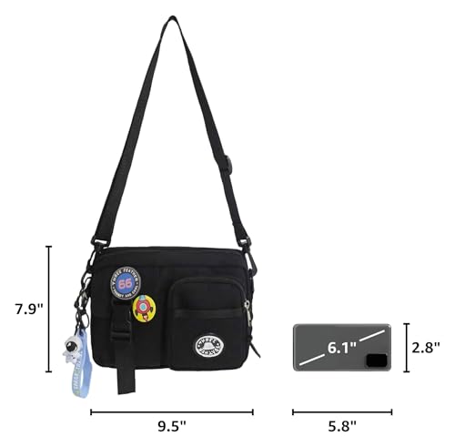 Lefe Liee Black Crossbody Bag