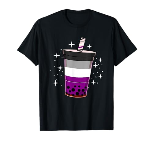 Asexueller Bubble Tea Asexual Pride T-Shirt