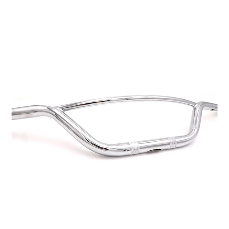 Manillar de motocicleta de 25mm en plata para Cafe Racer y Chopper 6