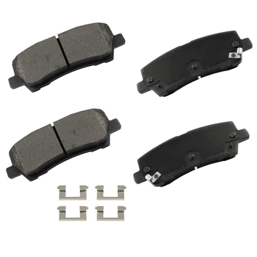 Image of cciyu D1810 Rear Metal Disc Brake Pads Kit For Ford For Mustang 2015-2021
