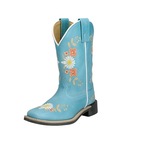 Smoky Mountain Western Boots Girls Desert Flowers Turquoise 3305C3