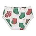 Christmas Stockings Pattern All Seasons Girls' Panties Briefs Underwear for Toddlers in Sizes 2T,3T, 4T, 5T, 6Y and 8Y