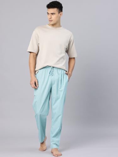 Image of Majestic Man Men's Pure Cotton Small Checks Lounge Pyjama | Comfort Fit | 3 Pockets | Front Zip Closure