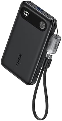 （12:30時点） Anker Power Bank (10000mAh, 22.5W)【アップグレード版】(モバイルバッテリー 10000mAh 最大22.5W出力 USB-C & USB-C ケーブル付属 ディスプレイ搭載) 【PD/PowerIQ搭載/PSE技術基準適合】 iPhone 17 / 16 / 15 Android iPad その他各種機器対応 (ブラック)