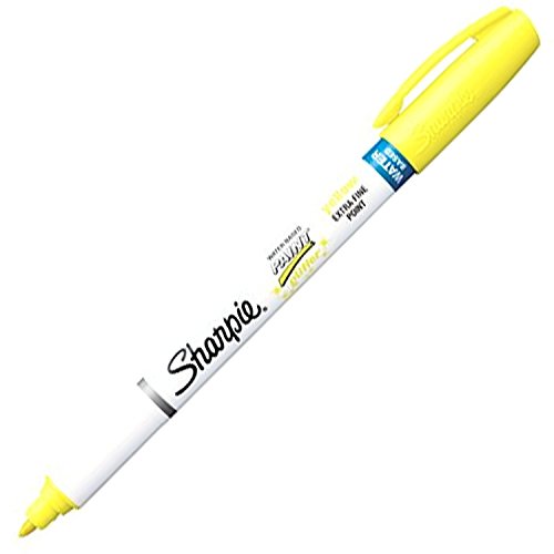 Sharpie Glitter Paint Marker Water Based Extra Fine Point Yellow