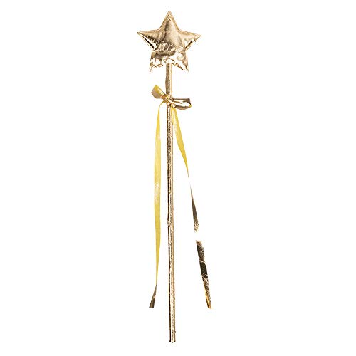 Boland - Baguette Magique ÉTOILE Ruban FÉE 40CM Or