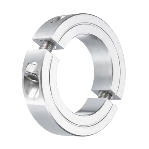 uxcell Double Split Clamp-On Shaft Collar 1-3/4" Bore, Aluminum Alloy