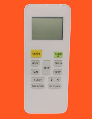 Image of AMAZOR Compatible /Replacement Carrier AC Remote Control - Suitable for 1 Ton, 1.5 Ton, 2 Ton Split & Window Air Conditioners (Exact Matching Remote Required) (Model 37)