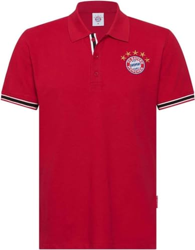 FC Bayern München Poloshirt Logo Herren Rot