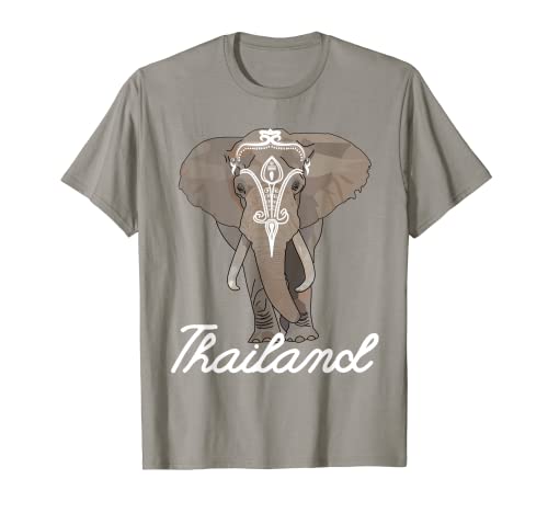 Camiseta de recuerdo de elefante de Tailandia Camiseta