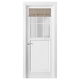 YSYY 100% Blackout Door Curtains for Door & Windows - Privacy, Light Blocking, Noise Reducing, Easy Install Window Curtains, Mocha, 24x38 Inches