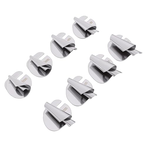 Set de 8 pies prensatelas para dobladillo enrollado de acero inoxidable miniatura 2