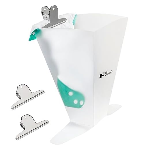 QOOMABA Cloth Diaper Sprayer Splatter Shield - Guard to Prevent Splashes. Use It for Cloth Diapers, Pet Pads, Lick Mat, Shoes, and More.