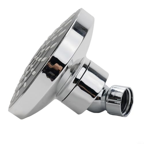 Entgoinggo Pommeau de douche mural haute pression, pommeau de douche fixe à effet pluie chromé, pommeau de douche de rechange