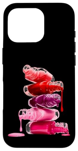 Make Up Nail Polish Makeup Cosmetics Manicure Nail Tech Gift �X�}�z�P�[�X iPhone 16 Pro �p