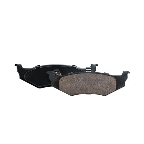 Image of Detroit Axle - Rear Ceramic Brake Pads w /Hardware Replacement for Plymouth Neon Breeze Eagle Vision Concorde Neon Chrysler New Yorker PT Cruiser Sebring Dodge Intrepid Stratus - 4pc Set