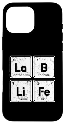 Lab-Life Laboratory Research Lab Química Tabla periódica Carcasa para iPhone 16 Pro Max