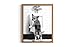 aj decor Chihuahua Print Art Poster - Funny Gift for Men, Women, and Dog Lovers - Humor Black & White Wall Art for Bathroom, Restroom, Mancave, Kids Room 279 (Chihuahua, 14" L x 11" W, Wood Frame)