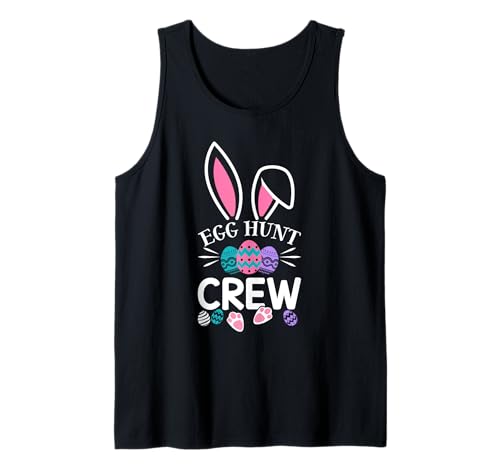 Egg Hunt Crew Squad Hunting Season Funny Easter Day Egg Hunt Tank Top