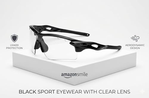 Image of Specoo Photochromic Sport Sunglasses, Black, UV400 Protection, Flex-Frame Technology, Transitions Clear to Dark