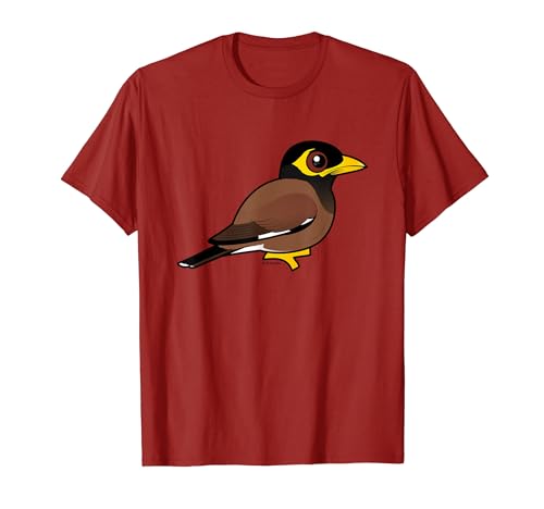 Cute Common Myna Cartoon Birdorable Cartoon Design T-Shirt