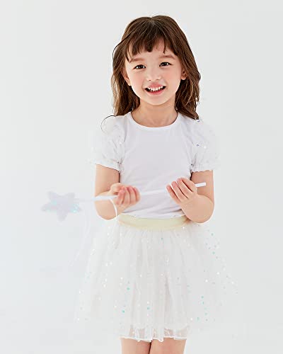 Ozkiz Toddler Baby Girls Summer Short Sleeve Cotton T-Shirts 3-7Y3