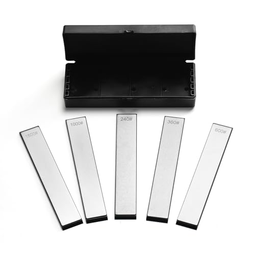 DMD 5-Piece Diamond Sharpening Stone Set for RUIXIN PRO RX-008 & RX-009 Fixed-Angle Systems | Grits 240#, 360#, 600#, 1000#, 1500# | Precision Honing for Kitchen & Outdoor Blades