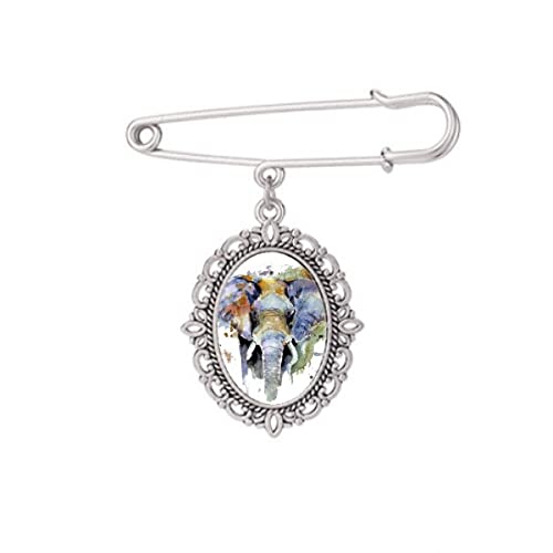 Broche éléphant pour châle et robe style bohème chic en soirée