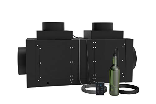 whisperkool phantom 8000 fully ducted wine cooling system standard thermostat and bottle probe