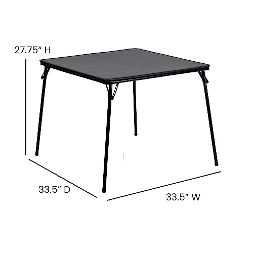 Flash Furniture JB-2-GG Madelyn 33.5 Inch Square Folding Multipurpose Card Table With Padded Vinyl Top, Portable Folding Game Table thumb #6
