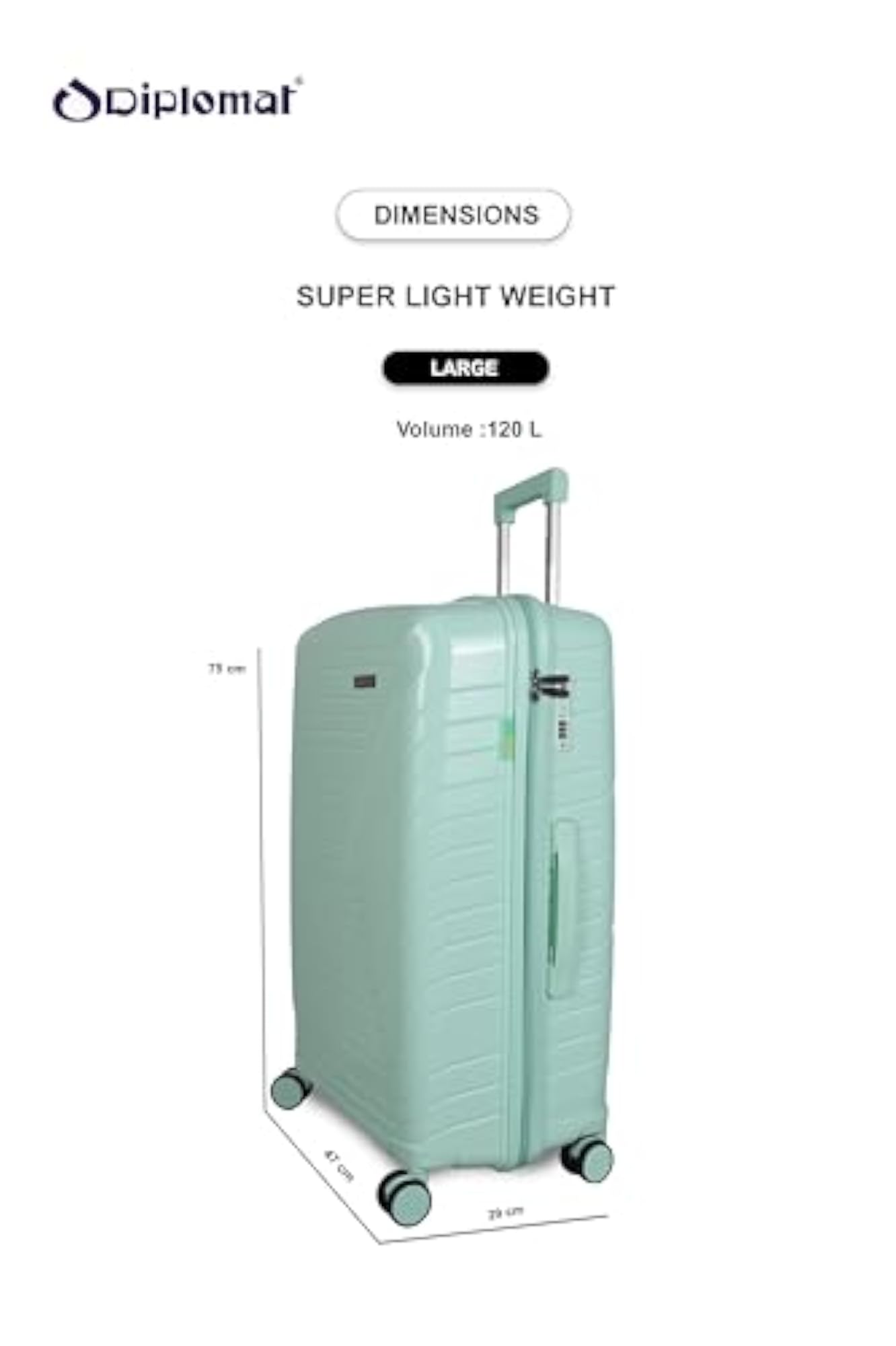Speed Luggage (Sea Green, L-28 inch)
