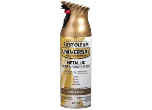 Image of Rust-Oleum 314560 Universal All Surface Metallic Spray Paint, 11 oz, Satin Bronze