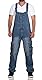 Jet Lag Herren Latz Jeans Overall A Lange Jeans-Hose Loose Fit Light Navy 3XL