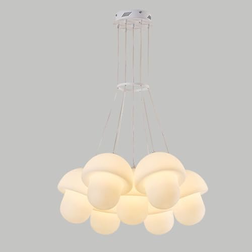 Lustre de luxe créatif à LED moderne couleur crème