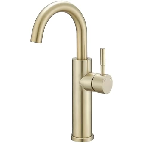BWE Brushed Gold Bathroom Faucet Cover