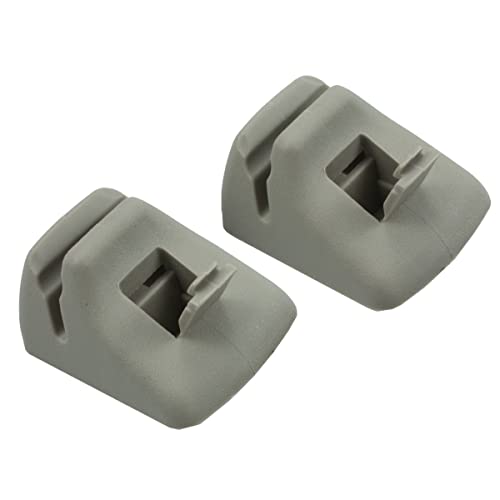 RLB-HILON Clip para visera solar compatible con Ford Focus 2000 2001 2002 2003 2004 año, clip retenedor para visera solar YS4Z5404132AAA, color gris, 2 piezas