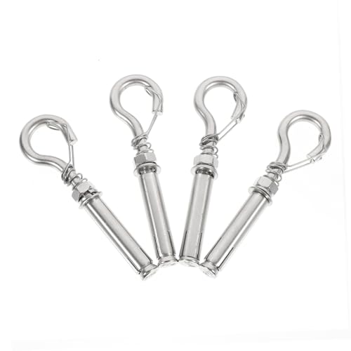 SOLUSTRE Stainless Expansion Bolts Set 4pcs Masonry Screws for Brick Steel Manhole Cover Expansion Screw Ring