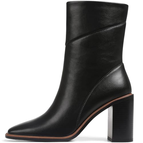 Lovee Cosee Women's Ankle Boots 2025 Chunky Heel Square Toe Side ...