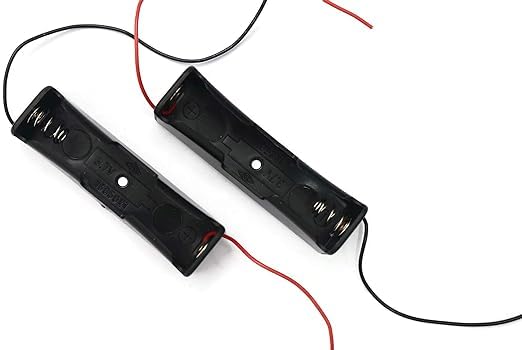 Mifra Electronics | Single Cell Lithium Battery Holder – for 3.7V li-ion Plastic case with Lead Wire Hard pin Spring Retention – 2Pcs-image-10
