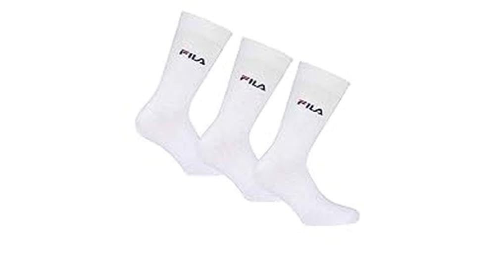 Fila F9630, Unisex Adult Socks, White, 39/42