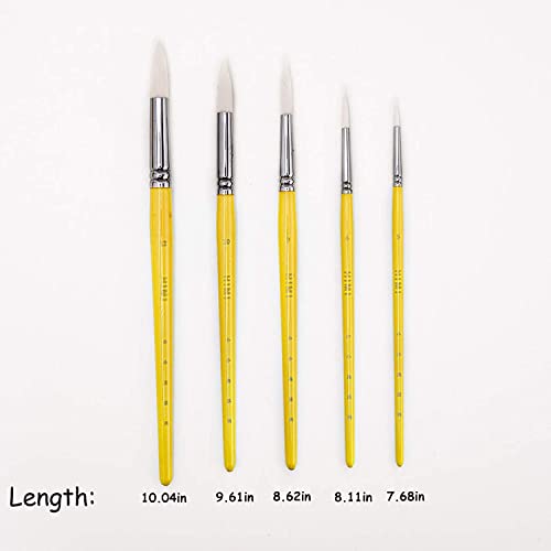 Image of THOOVI - HIMI Little Bird - Brush Set - 5 pcs - Yellow
