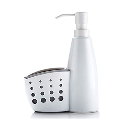 yestter Desinfektionsflasche für die Hände, aus Kunststoff, Duschflasche, Aufbewahrung von Badezimmer, Zwei in einem Zubehör, geeignet für Küche, Badezimmer Cover