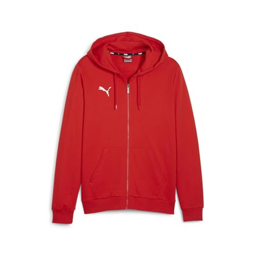 Puma Herren Teamgoal Casuals Hooded Jacket Sweat, Puma Red-Puma White, M EU