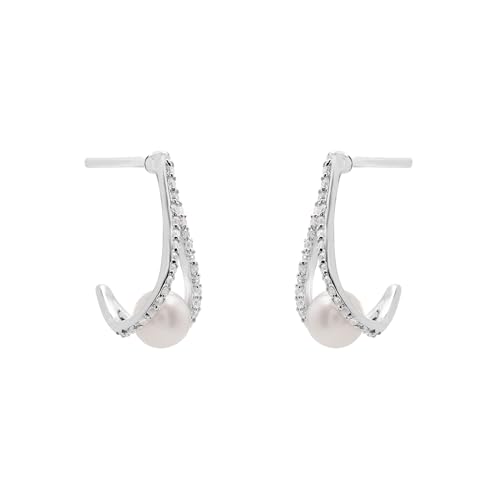 Boucles d'oreilles perle argent sterling 925 éclat durable