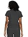 floralhue Scrub Tops for Women, Curved V-Neck Scrub Tops with 3 Pockets, Soft Stretch, Easy Care,Dark Grey,S