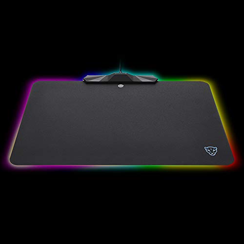 Motospeed Rgb Gaming Mouse Pad -Led Lighting Effects,Wired,Hard Surface Gamer Mouse Mat For Laptop Computer Pc Games(13.8X9.8 Inch) #TOP4