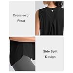 SANTINY Women's Sleeveless Workout Tops Breathable Lightweight Active Tennis Yoga Shirts Athletic Running Tank Tops for Women - Image 4