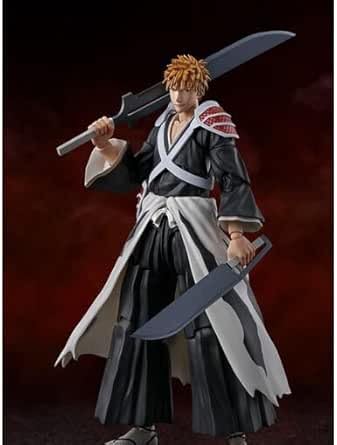 BLEACH 黒崎一護　二刀斬月　フィギュアーツ Amazon | S.H.Figuarts 黒崎一護 -二刀斬月- | フィギュア
