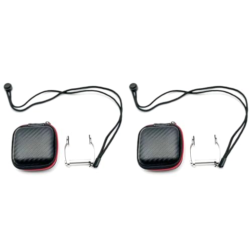 Wuden 2X Aviation Aluminum Free Diving Nose Clip Diving Surfing Swim Nose Clips Non-Slip Silicone Pad at Both,Silver